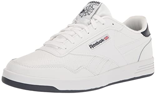 Reebok Men's Club MEMT Sneaker, White/Vector Navy, 10