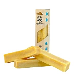 BARKS BALANCE L natürlicher Kaukäse für Hunde – langlebiger Kauknochen aus Hartkäse – vegetarisch, getreidefrei, handgemacht – Kaustange zur Zahnpflege & Beschäftigung (L,123g, große Hunde)