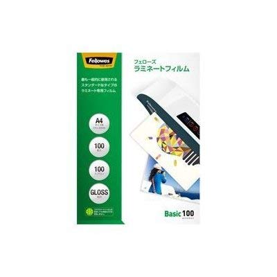 フェローズ ラミネートフィルム 100ミクロン 光沢 A4サイズ用 100枚入 5847701