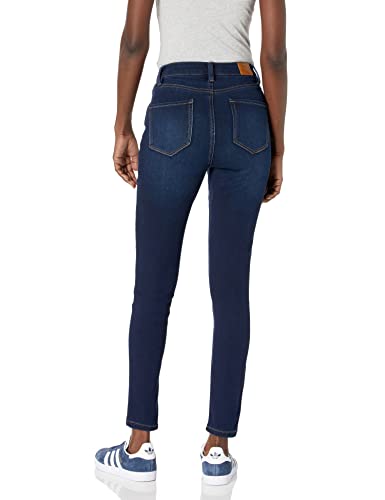 dollhouse Women's Single Button Closure Curvy Dark Wash Skinny2