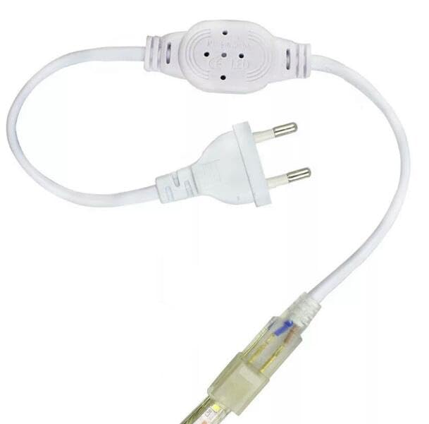 Wiring Connecting Terminals - 2pcs/lot LED Connector 220V for Single Color 5050/3528 LED Strip Drive Power Supply Connector Plug Light Rectifier - (Color: White 5050 EU Plug)