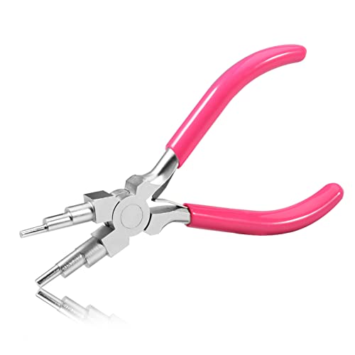 SPEEDWOX 6-in-1-Zange, Schmuckbügelzange, Drahtschlaufenzange für 3 mm bis 9 mm Schlaufen und Biegeringe