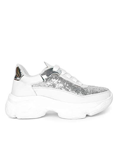 Image of Vendoz Women Casual High Heel Sneakers I Cushioned Insole I All Day Comfortable I Lightweight and Stylish Shoes for Girls CNV6015