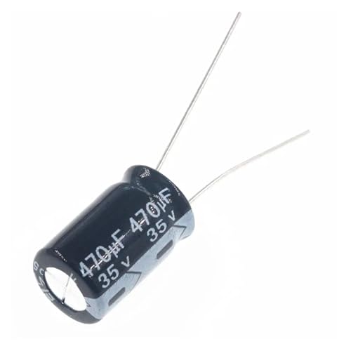 Condensateur électrolytique 470uF 35V radial en aluminium 10x13mm pour circuit électronique