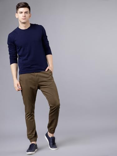 Image of Highlander Men's Tapered Fit Cargo Trousers| Stylish & Comfortable for Casual, Travel & Active Wear