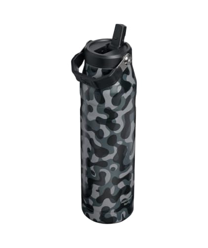 Image of STANLEY IceFlow Flip Straw 2.0 Bottle, 36 oz, Black Interfusion