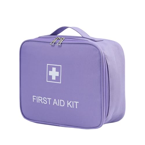 Image of First Aid Bag - Travel Medicine Bag Organizer - Empty Medical Supplies Organizer Bag Portable Travel Medicine Pouch for Home Office Kitchen Traveling Hiking Cycling Work