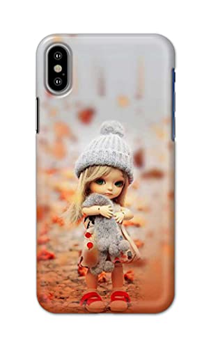 Image of PRINTFIDAA Doll Cute Girl Amazing Beauty Little Kid Child Playing Hard Back Cover for Apple iPhone X /iPhone 10 / iPhone Ten /iPhone Xs Back Cover -(P6) KAT1001