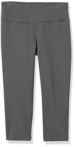 Amazon Essentials Women's Studio Sculpt Mid-Rise Capri Yoga Legging, Charcoal Heather, Medium - Image 7