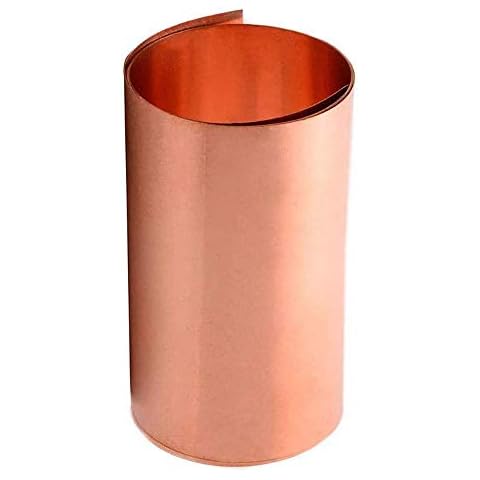 JKGHK Reines Kupfer Blatt Kupferfolie Kupferplatte Metallfolie Verwendet für Schmuck und Schweißen 300mm x 1000mm,0.1mm x 300mm x 1000mm Cover