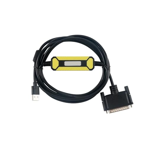 Cable Ethernet de Red, USB FANUC Compatible con máquinas Herramientas Cable de programación RS232 de 25 Pines Línea de Descarga PLC (Color : USB FANUC) (Color : USB fanuc Black)
