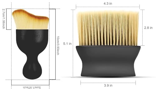 Image of NAREVAL Car Interior Cleaning Brush Combo | 2 Pcs Pack | AC Vent Brush | Scratch Free Car Duster | Multifunctional Car Brush for Cleaning Car Interior, PC, Laptop, Keyboard (Brush 2 in 1 N1)