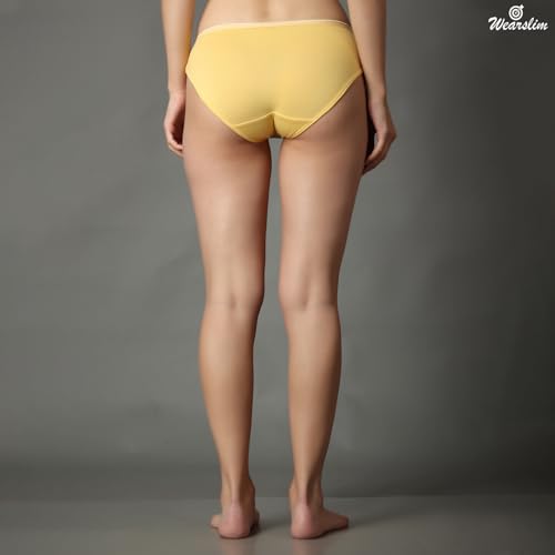 Image of Wearslim Premium Women Soft and Comfortable Women's Cotton Bikini No Show Panty | Ladies Invisible Breathable Briefs Soft Stretch Hipster Underwear