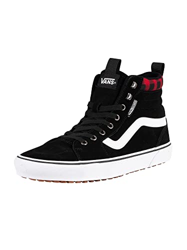 Vans Filmore Hi Vansguard Homme Basket, Suede Black Red Plaid, 41 EU