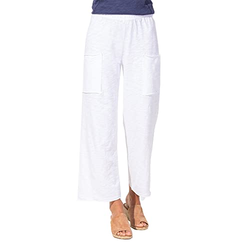 Habitat Clothes Flood Pants with Pockets White
