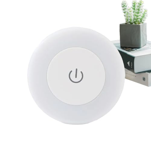 Nursery Night Light - Lampada touch ricaricabile da 400 mAh | Luce a parete rotonda o comodina per l'allattamento e le camere da letto, delicata illuminazione per corridoi, spazi per bambini e adulti