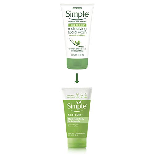 Image of Simple Kind to Skin Face Wash Cleanser for All Skin Types Moisturizing Cleanses and Hydrates 5 oz