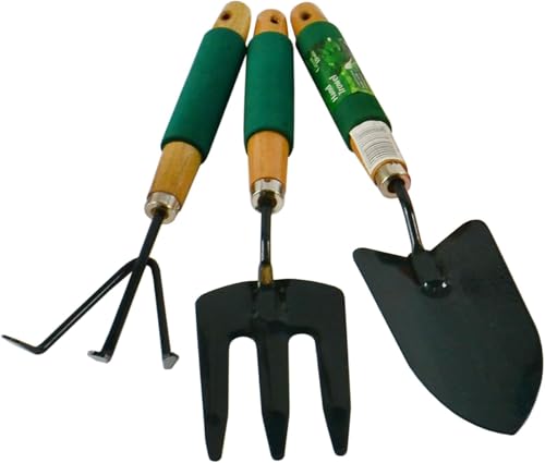 Kit d'outils de jardin en métal robuste avec 3 pièces indispensables - 6