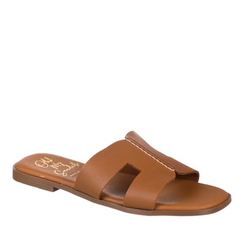Oh! My Sandals 5560 Zueco DE Piel Plano Mujer Cuero 36