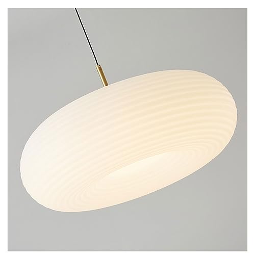 Candelabro LED industrial de diseño minimalista en latón cepillado y blanco 36W 6