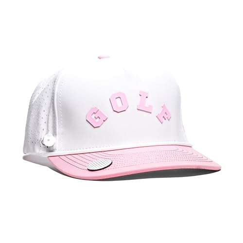 Image of BRIMZ Golf Performance Hat - Tee Holder & Magnetic Brim - Breathable Sweat & Water Resistant Golfing Snapback Cap