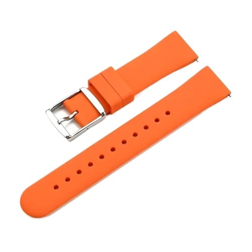 [SRMVRNKNNK] Fit For MoonSwatch Sopr �[�X���j�o�[�T���E�H�b�`�o���h�u���X���b�g�ɓK������V���R���X�g���b�v Fit For DW�ɓK��(Orange,18mm)