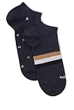 BOSS Herren 2P AS Letters CC Zweier-Pack Sneakers-Socken mit charakteristischen Details Dunkelblau 39-42