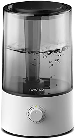 raydrop® Humidifiers for Bedroom, 4L Air Humidifiers for Large Room, Ultrasonic Cool Mist Humidifiers for Baby, Plant, 30H Work Time, Auto Shut-Off
