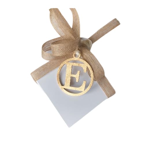 Personalised Initial Wooden Gift Tag Christmas Birthday gift tag Gold Silver Rose Gold Black Natural Colour custom Christmas present tags