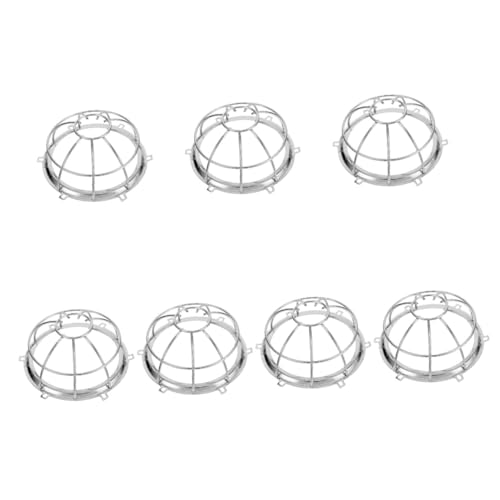 Anneome 7 Piezas Protector Metálico para Detector de Humos Cubierta Resistente para Aspersores y Instalación Sencilla Protección Duradera para Hogares y Espacios Comerciales