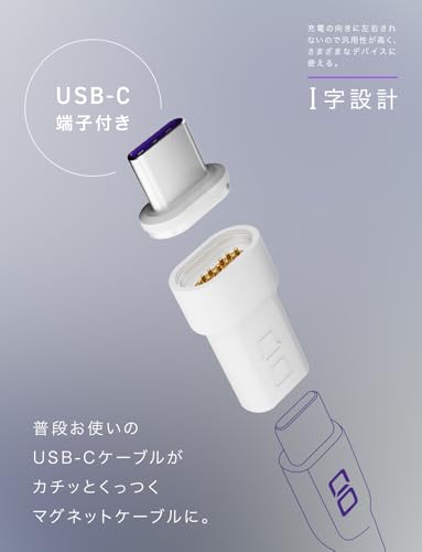 CIO マグネット変換アダプタ USB-C (ホワイト)