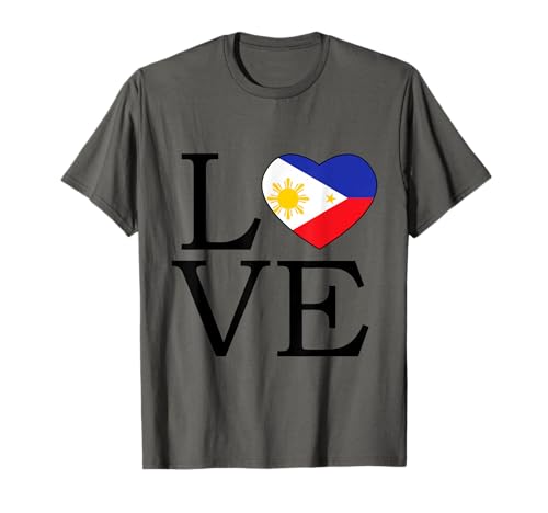 Love Pinoy Flag Philippines Filipino T-Shirt