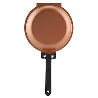 Padella a Doppia Faccia in Padella Antiaderente per Pane Tostato con Pancake all' Fritto, Padella a Doppia Frittura