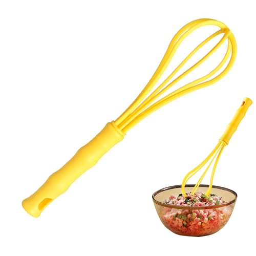 Weldphur Batidora batidora de mano, batidores pequeños para cocinar - Mezclador de espuma de mano batidor de ayuda de cocina eficiente - Batidora de huevos portátil, herramienta giratoria para hacer