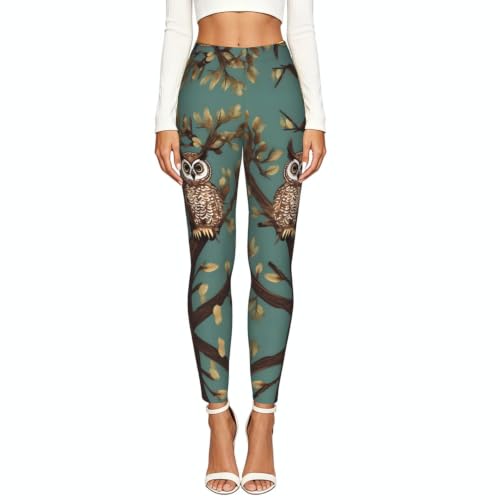 Leggings de compresión suave de alta densidad con estampado textil botánico 2
