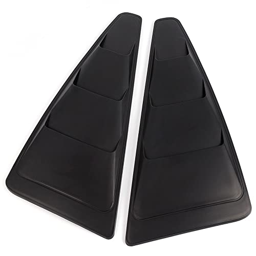 G-PLUS Window Louvers Scoop Cover Vent Replacement For Ford Mustang 2005-2014 1/4 Quarter Black Side