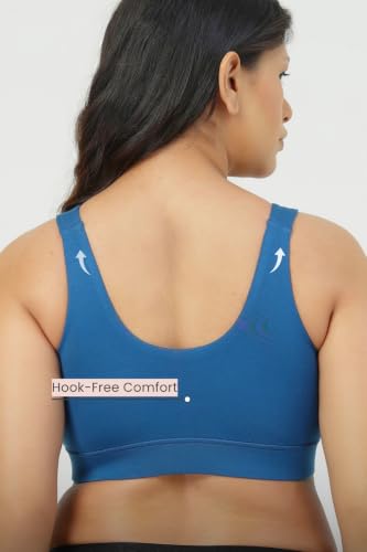 Image of ZELENA Maternity Padded Bra | Removable Cups, Broad Waistband | Soft Stretchable Modal Fabric | Easy Pull Nursing Bra for Pregnancy and Breastfeeding