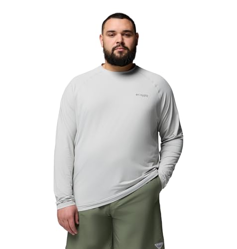 Columbia Men's PFG Solar Stream II Long Sleeve, Cool Grey, Medium by Columbia - Image 5