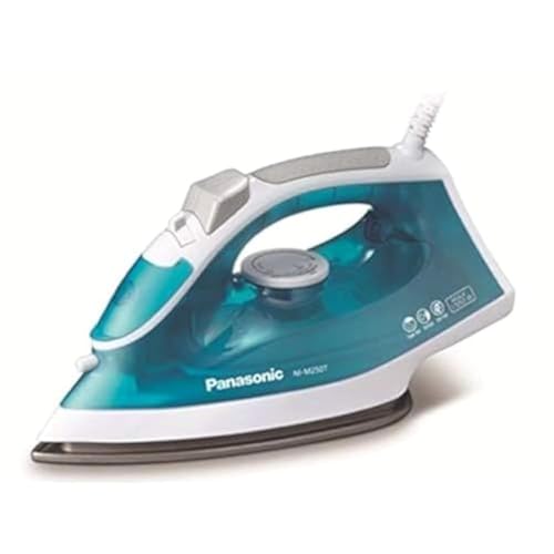 Panasonic NI-M250T Titanium Coated Sole Plate Steam Iron (White Green, 1550W)
