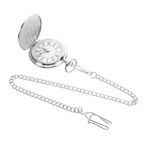 Reloj de bolsillo de diseño con escudo grabado y números romanos