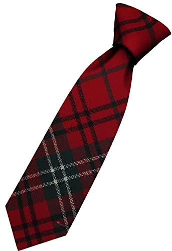 Cravate en laine Morrison Red Tartan fabriquée en Écosse par I LUV LTD