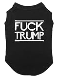 Fuck Trump - Funny Anti MAGA Dog Shirt (Black, 3X-Large)