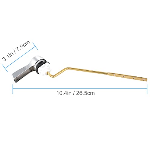 image for iFealClear Solid Brass Toilet Tank Flush Lever Replacement, Universal 