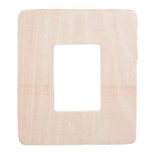 Bulk Buy: Darice DIY Crafts Wood Cutout Rectangle Frame Shape 5 x 6 inches (24-Pack) 9171-94