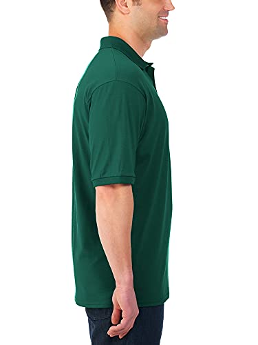 Jerzees Men's Spotshield Stain Resistant Polo Shirts (Short & Long, Short Sleeve-Forest Green, Xx-Large #TOP1