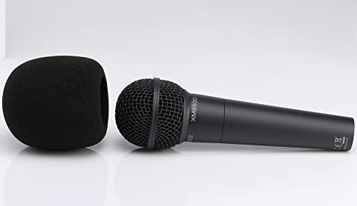 Black Noise-cancellation Windsock Cover for Behringer XM8500 Microphone 3-Pack