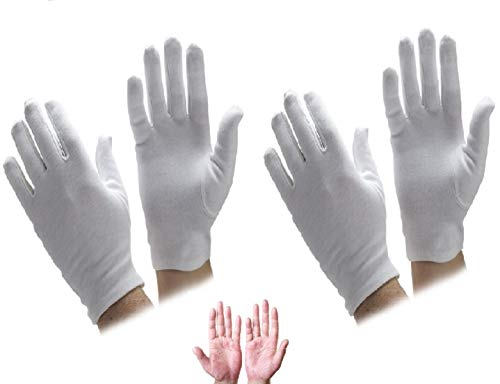 2 paires de gants de travail universels doux en coton par Paletrenu00ae, taille M, pour l'eczéma, les mains sèches, hydratant