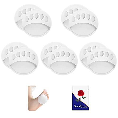 Image of SooGree Honeycomb Fabric Forefoot Pads, Invisible Metatarsal Socks Pads,Reusable Forefoot Pad Ball of Foot Cushions for Relieving Foot Fatigue (5 Pairs White)