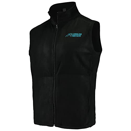 Image of dunbrooke Men's Black Minnesota Vikings Houston Fleece Full-Zip Vest