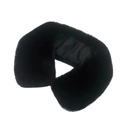 Faux Fox Fur Collar Scarf For Women Rabbit Fur Scarves Neck Shrug for Fall Winter Spring Jacket Men